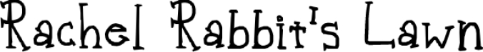 Rachel Rabbit's Law Font Preview