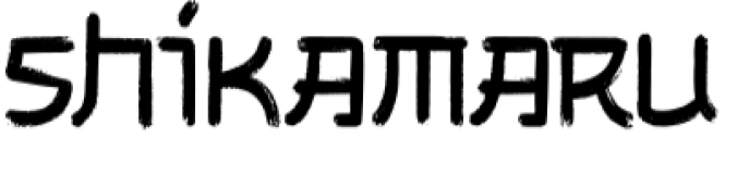 Shikamaru Font Preview