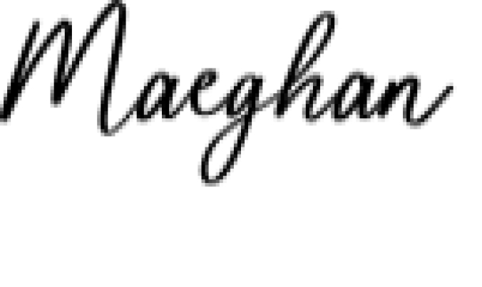 Maeghan Font Preview
