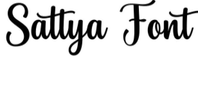 Sattyan Font Preview