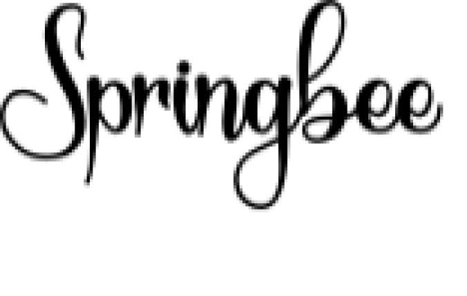 Springbee Font Preview