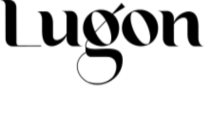 Lugon Font Preview