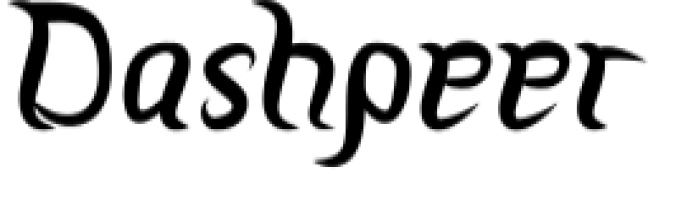 Dashpeer Font Preview