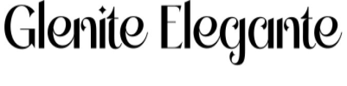 Glenite Elegante Font Preview
