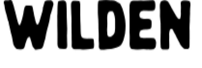 Wilden Font Preview