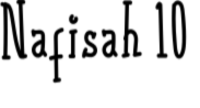 Nafisah Font Preview