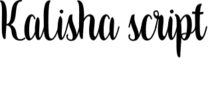 Kalisha Font Preview