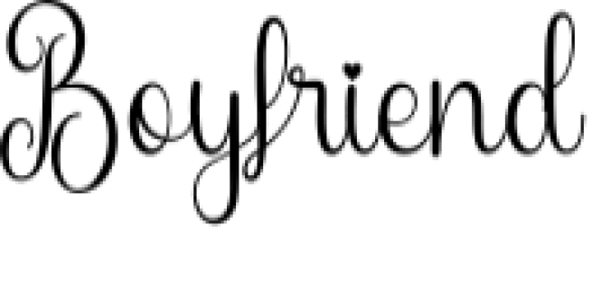 Boyfriend Font Preview
