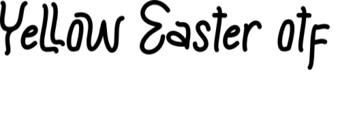Yellow Easter Font Preview
