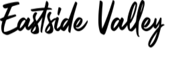 Eastside Valley Font Preview