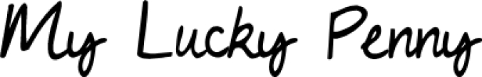 My Lucky Penny Font Preview