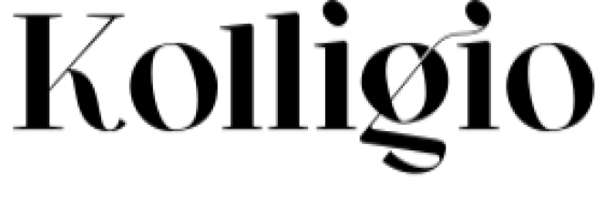 Kolligio Font Preview