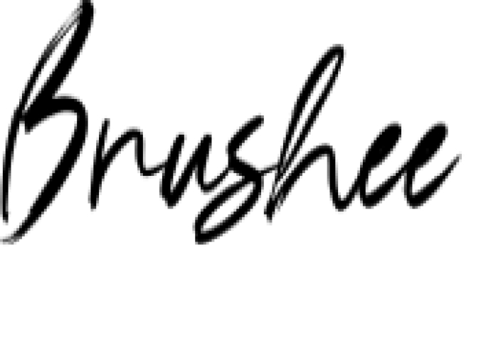 Brushee Font Preview
