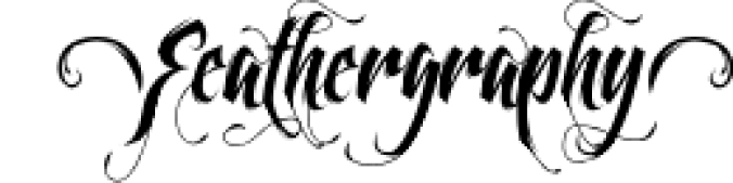 Feathergraphy Decorati Font Preview