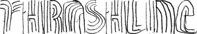 THRASHLINE Font Preview