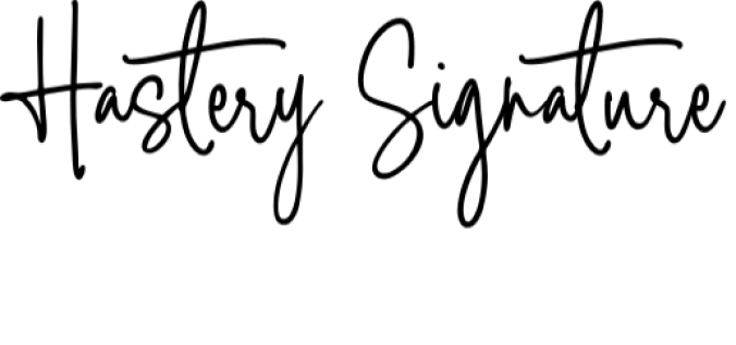 Hastery Font Preview