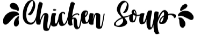 Chicken Soup Font Preview