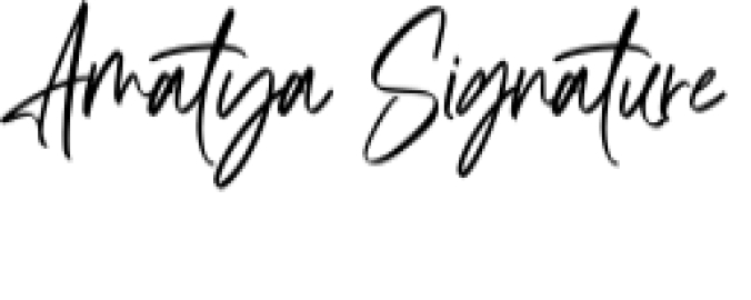 Amatya Signature Font Preview