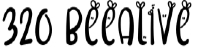 Bee Alive Font Preview