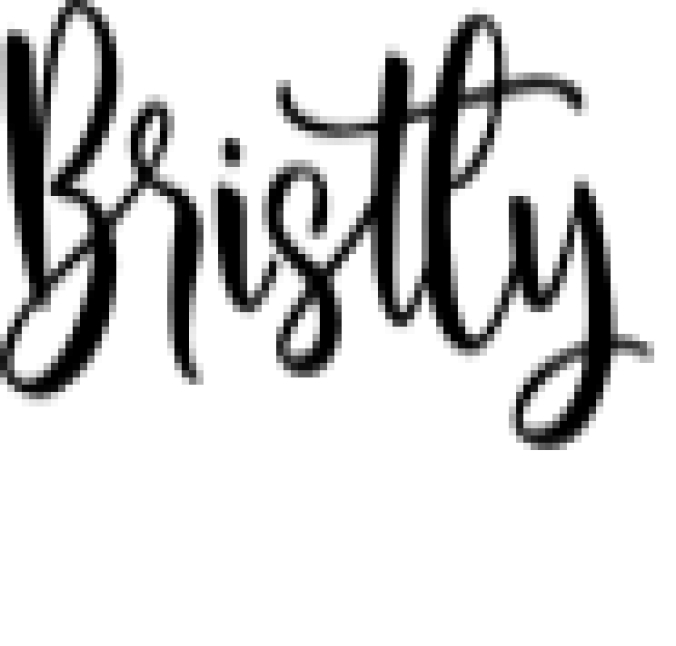 Bristly Font Preview
