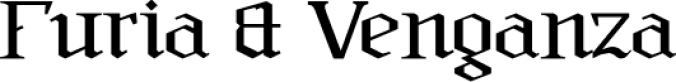 Furia & Venganza Font Preview