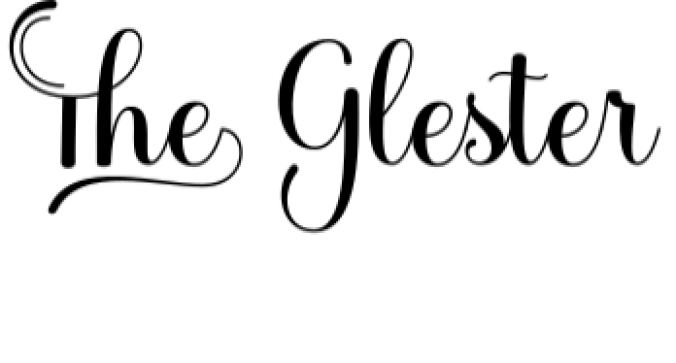 The Glester Font Preview