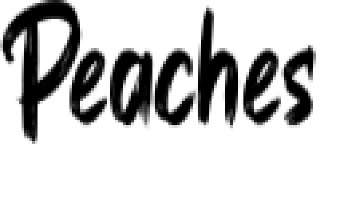 Peaches Font Preview