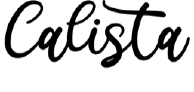 Calista Font Preview