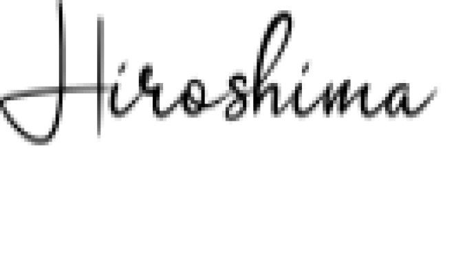 Hiroshima Font Preview