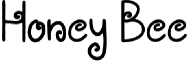 Honey Bee Font Preview