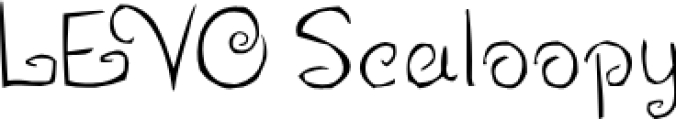 LEVO Scaloopy Font Preview