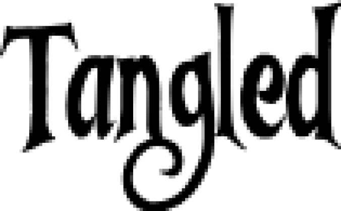 Tangled Font Preview