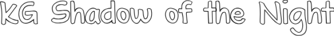 KG Shadow of the Nigh Font Preview