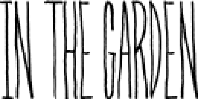 In The Garde Font Preview