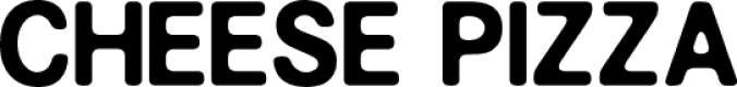 CHEESE PIZZA Font Preview