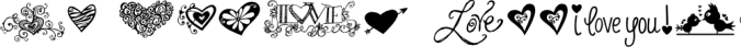 KG Heart Doodles Font Preview