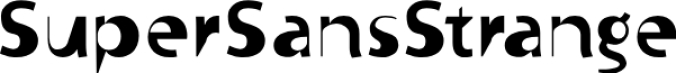 SuperSansStrange Font Preview