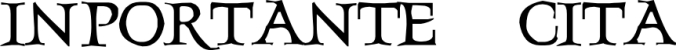InportanteCita Font Preview