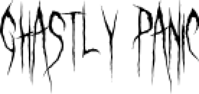 Ghastly Panic Font Preview