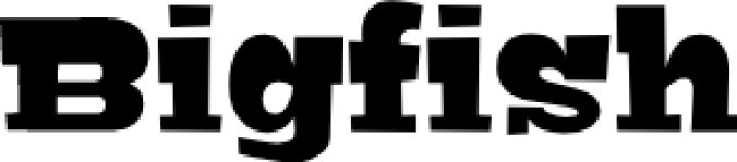 Bigfish Font Preview