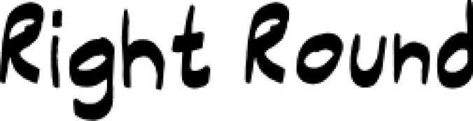 Right Round Font Preview