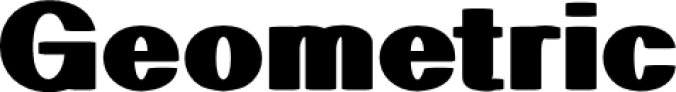 Geometric Font Preview