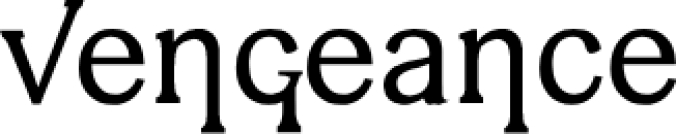 Vengeance Font Preview