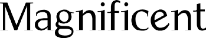 Magnifice Font Preview