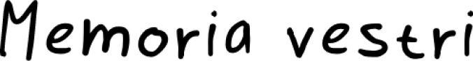 Memoria vestri Font Preview