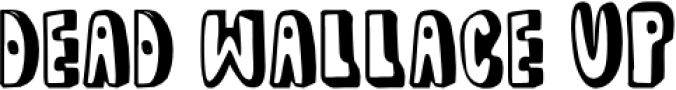 Dead wallace UP Font Preview
