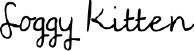 Soggy Kitte Font Preview