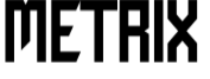 Metrix Font Preview
