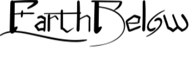 Earth Below Font Preview