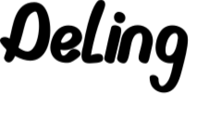 Deling Font Preview